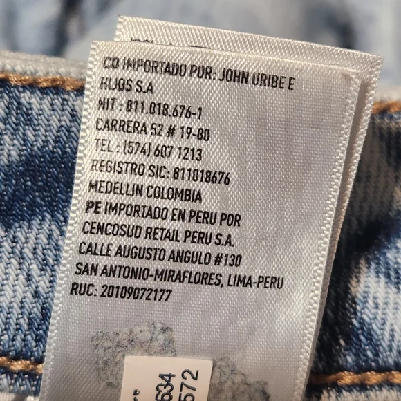 American Eagle Distressed Light Blue Denim Shorts Teen  Sz 4 - Picture 9 of 13